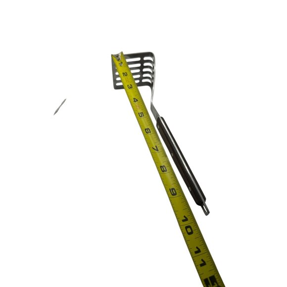 Right angle potato smasher. USA Ekco Flint Stainless Steel With Wooden Handle - Picture 7 of 9